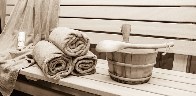 ručníky a sauna